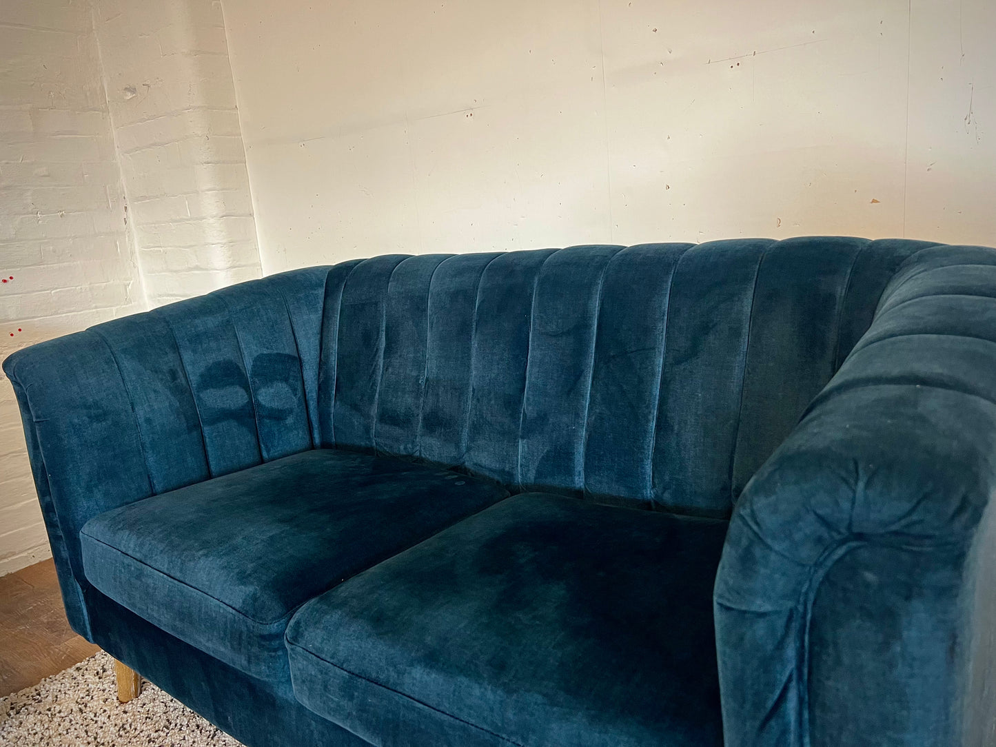 Blue 3 + 2 Seater Compact Sofa Set