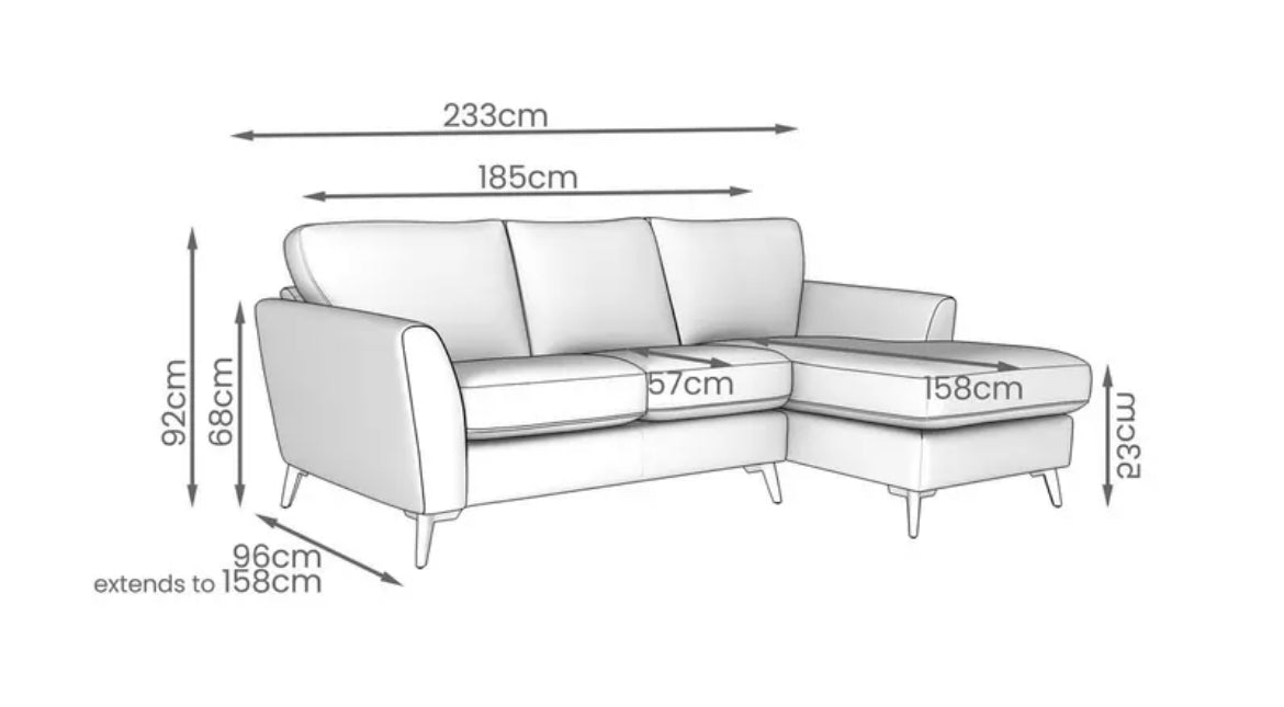DFS Libby Chaise Sofa