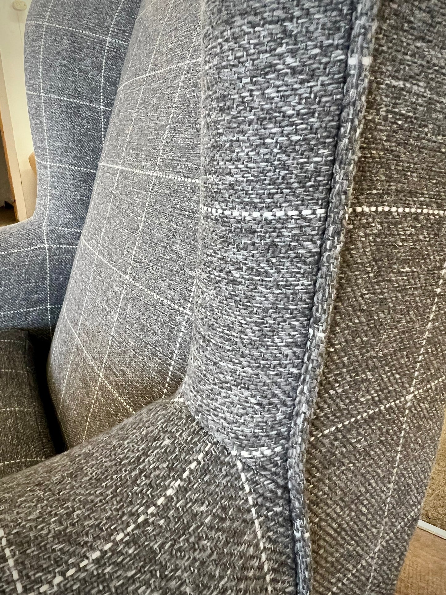Next Check Lawson Mid Grey Sherlock Highback Armchair