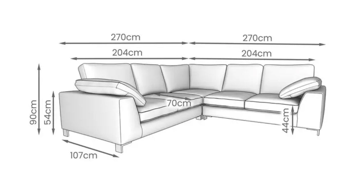 DFS Euphoria Corner Sofa