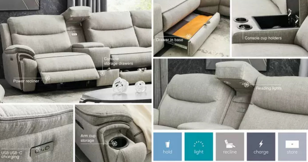 EX DISPLAY - DFS Trek Power Recliner