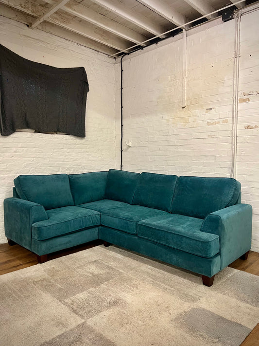 Stunning Teal Corner Sofa