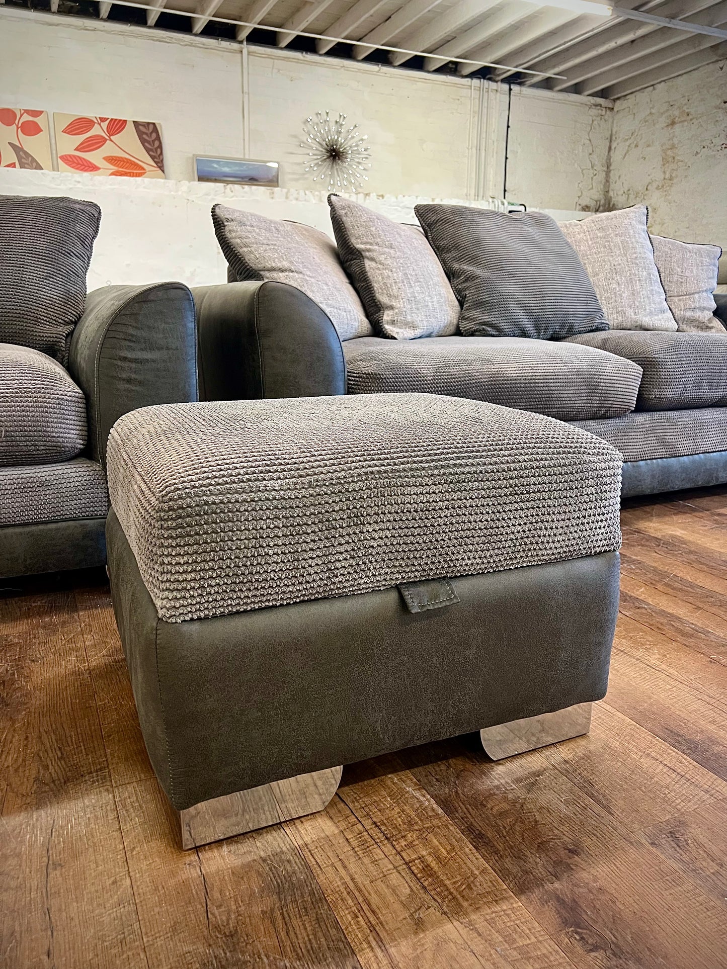 DFS Lucinda 4 Seater Sofa, 2 Seater Sofa & Storage Footstool