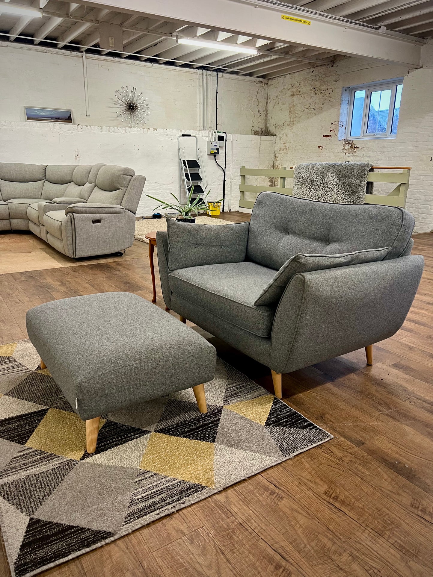 DFS French Connection Snuggler + Footstool