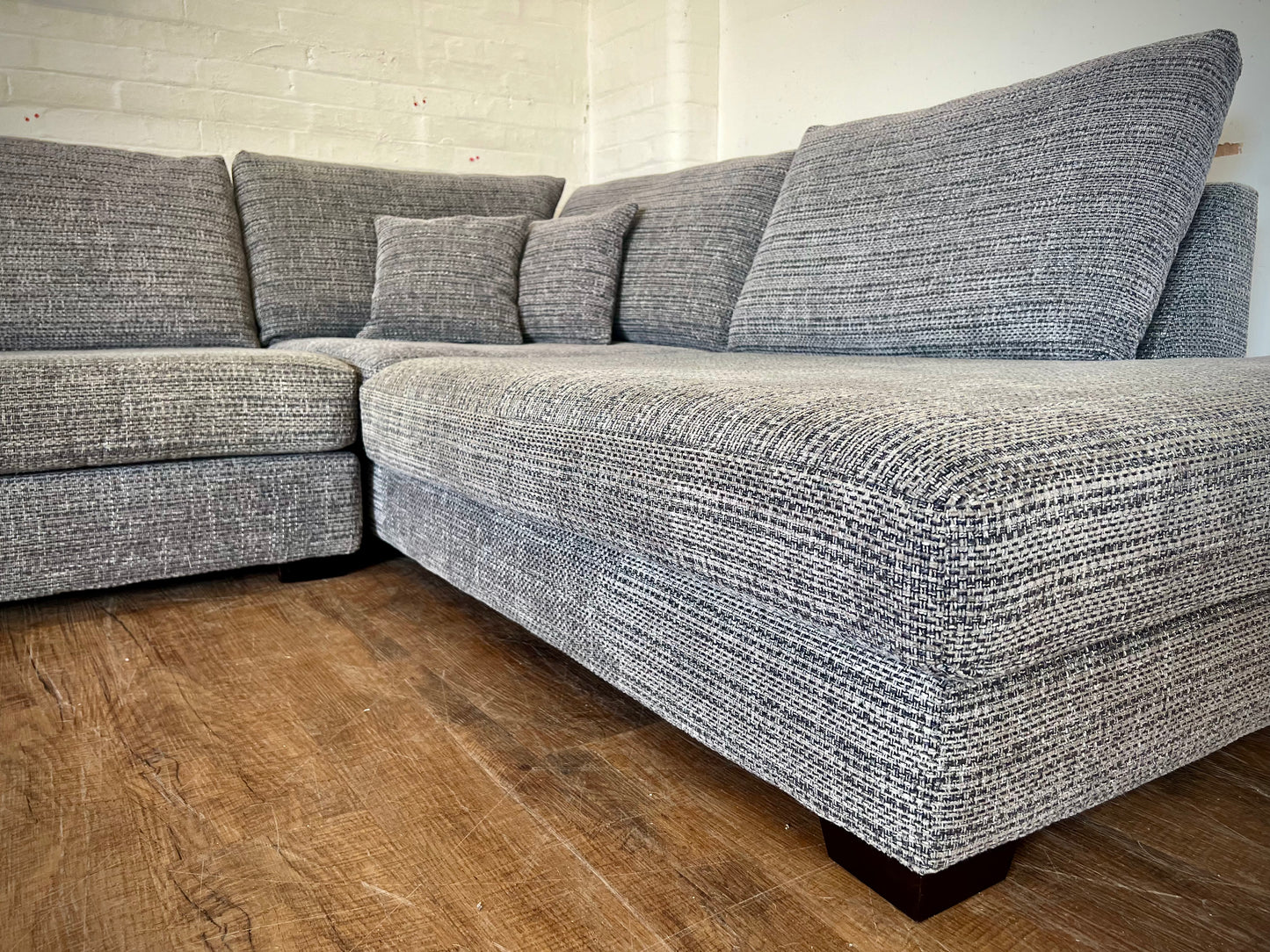 Charcoal Grey DFS Kaizer Corner Sofa