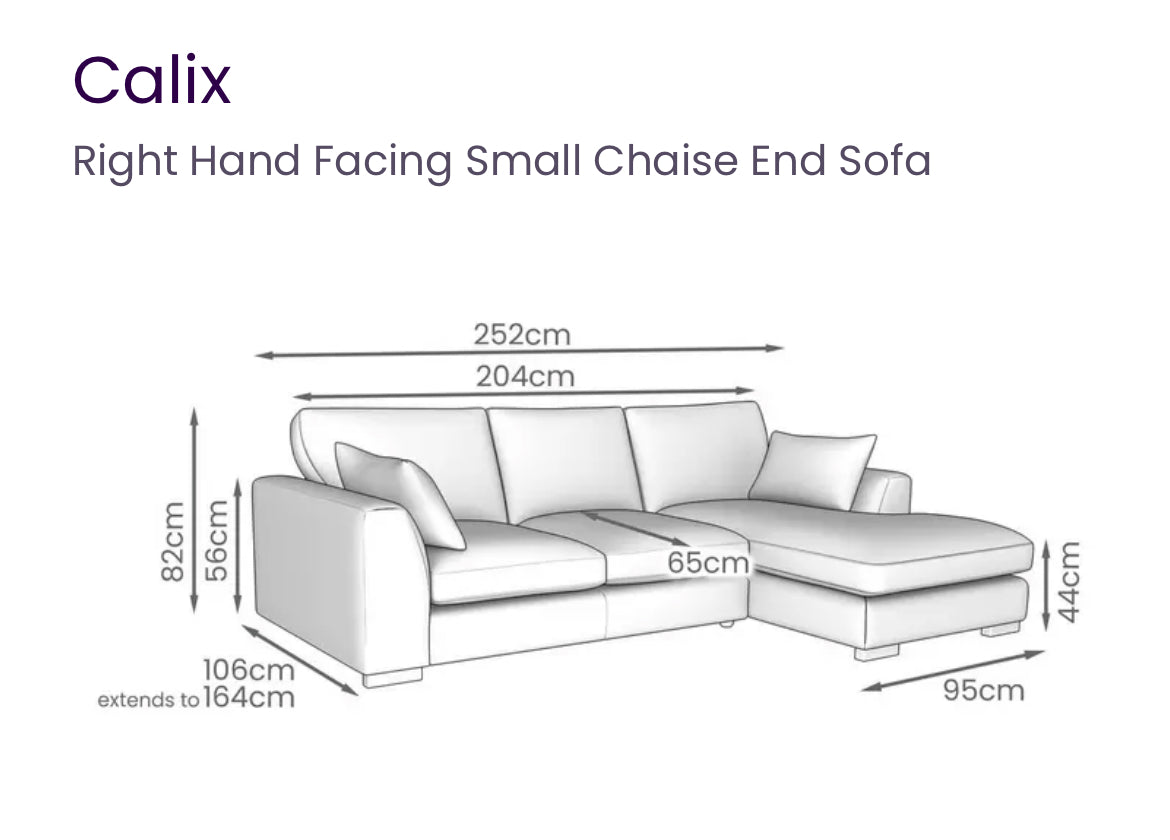 DFS Calix White Boucle Chaise Sofa