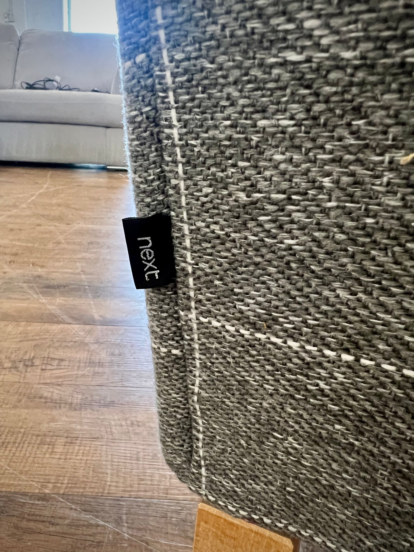 Next Check Lawson Mid Grey Sherlock Highback Armchair