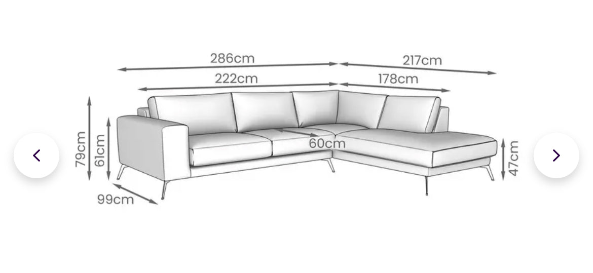 DFS Lexia Corner Sofa