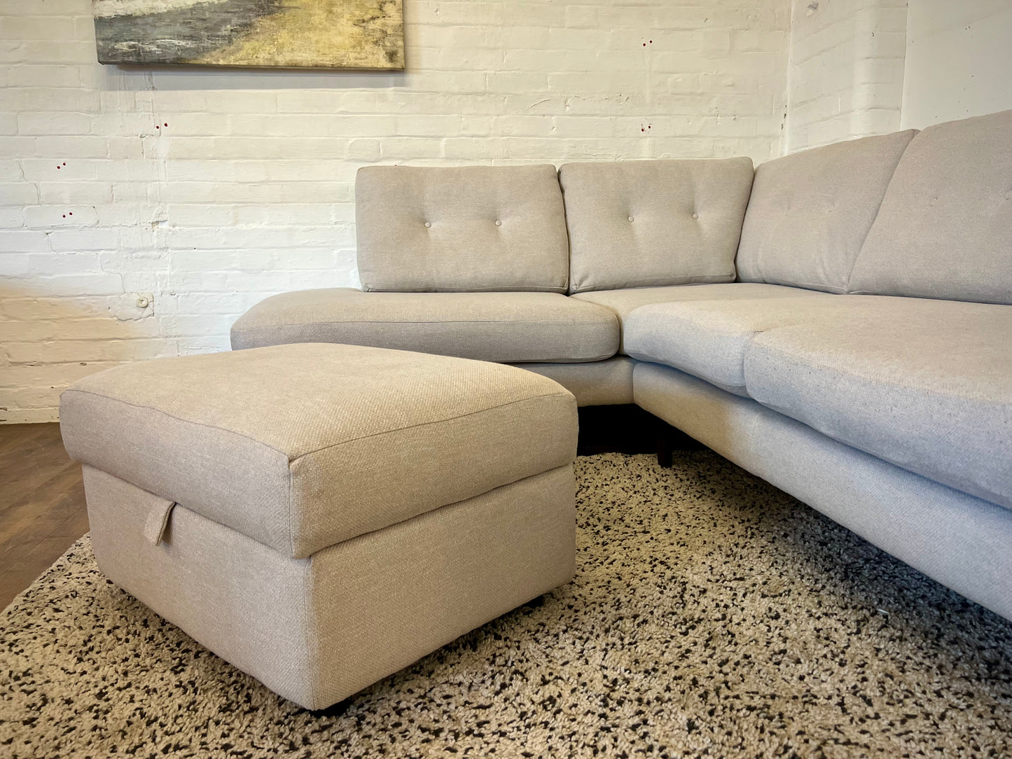 Sofology Finchley Corner Sofa & Storage Footstool