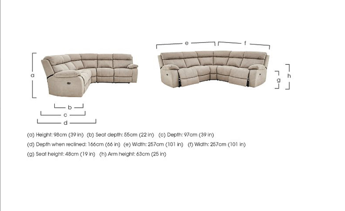 BRAND NEW - Furniture Village Moreno Power Recliner