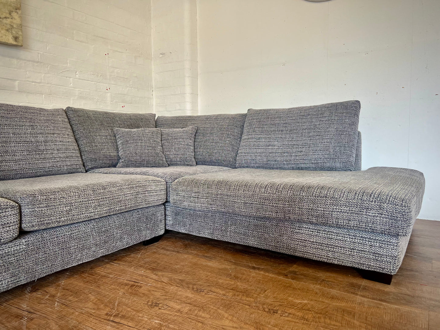 Charcoal Grey DFS Kaizer Corner Sofa